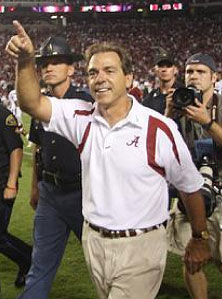 Nick Saban coach University of Alabama